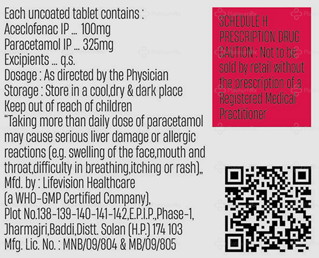 Remiflam P 100/325mg Tablet 10s