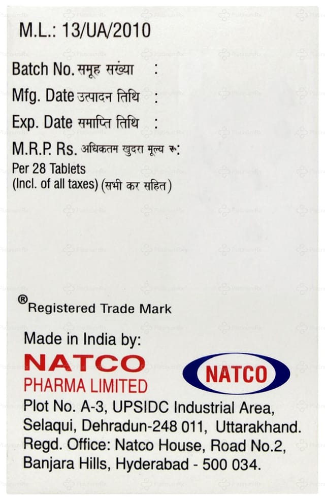Regonat 40mg Tablet 28s