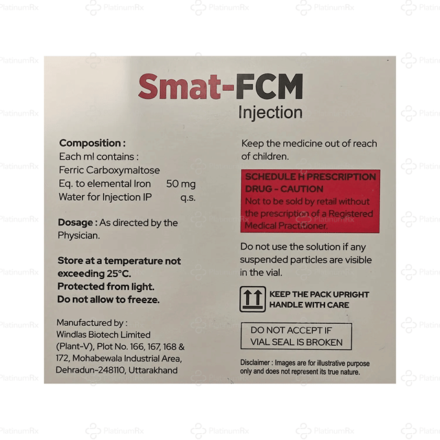 Smat FCM 50mg Injection 10ml
