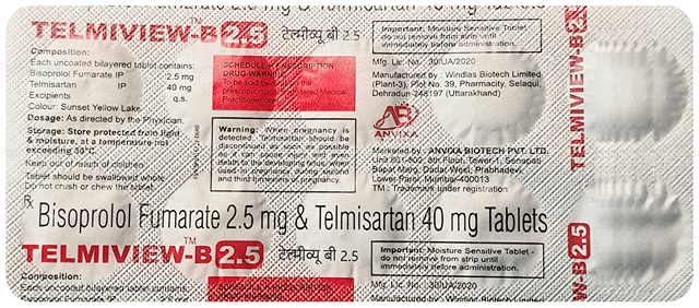 Telmiview B 2.5/40mg Tablet 10s