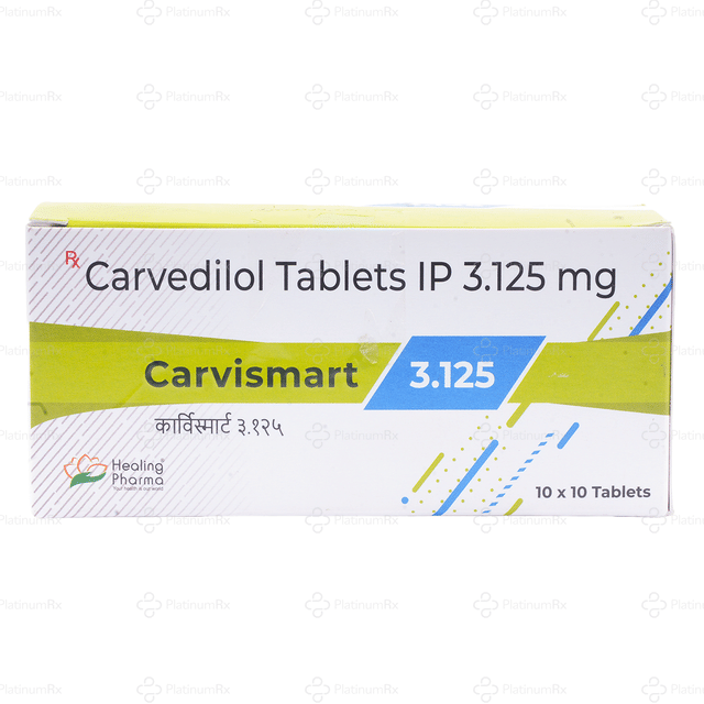Carvismart 3.125mg Tablet 10s