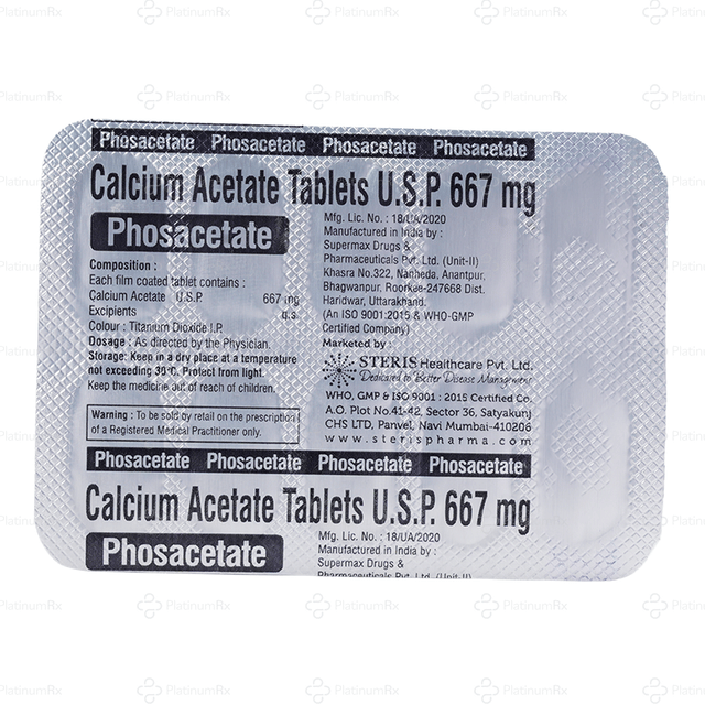 Phosacetate 667mg Tablet 10s