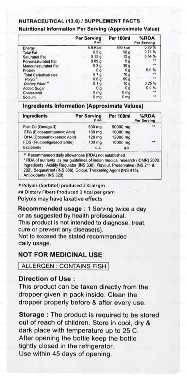 Cos3 Gluten & Sugar Free Delicious Mango Flavour Drop 30ml