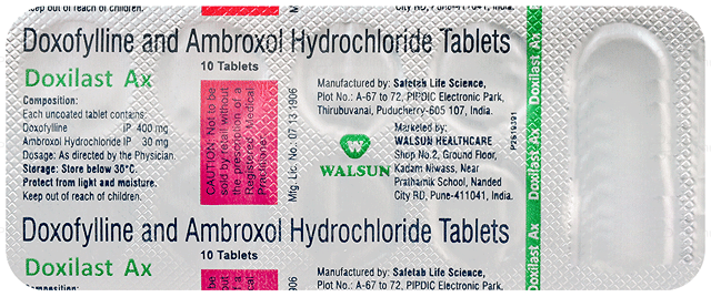 Doxilast AX 30/400mg Tablet 10s