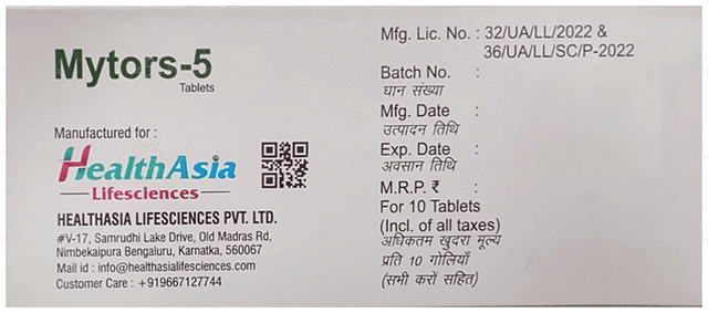 Mytors 5mg Tablet 10s