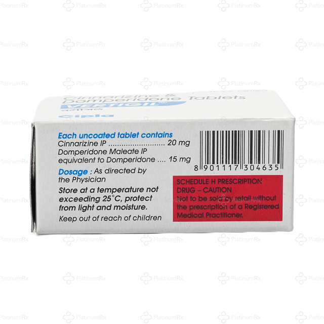 Vertigil 15/20mg Tablet 6s