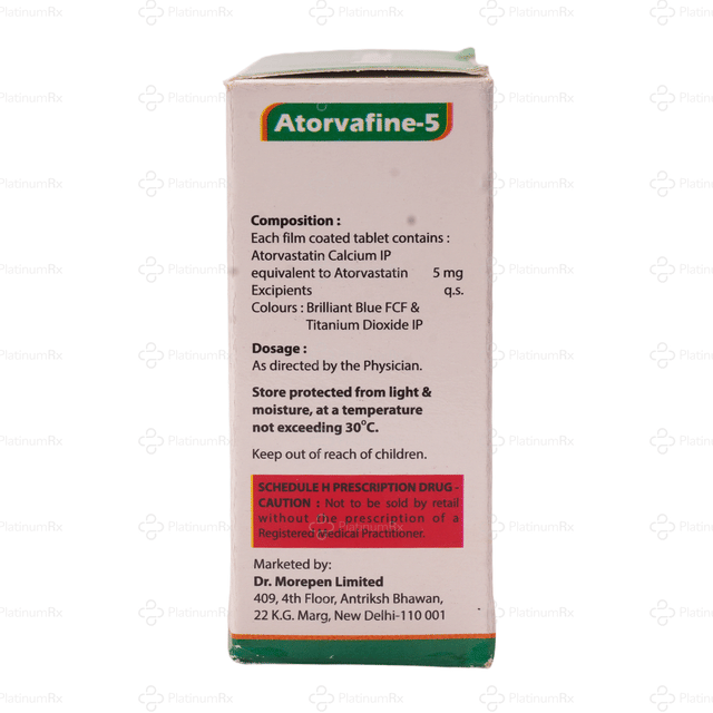 Atorvafine 5mg Tablet 10s