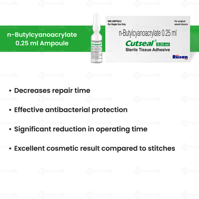 Cutseal Sterile Tissue Adhesive Ampoule 0.25ml