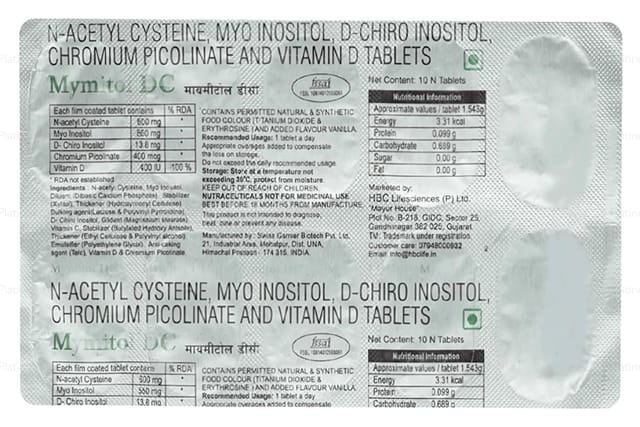 Mymitol DC Tablet 10s