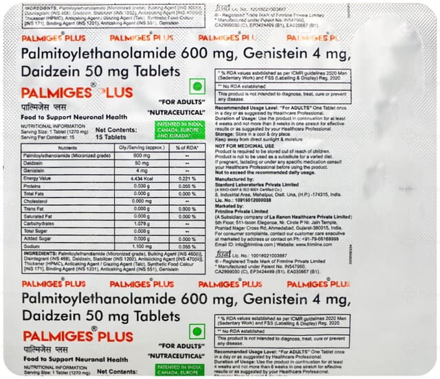 Palmiges Plus Tablet 15s