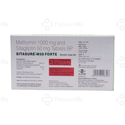 Sitasure M 50/1000mg Forte Tablets 15s