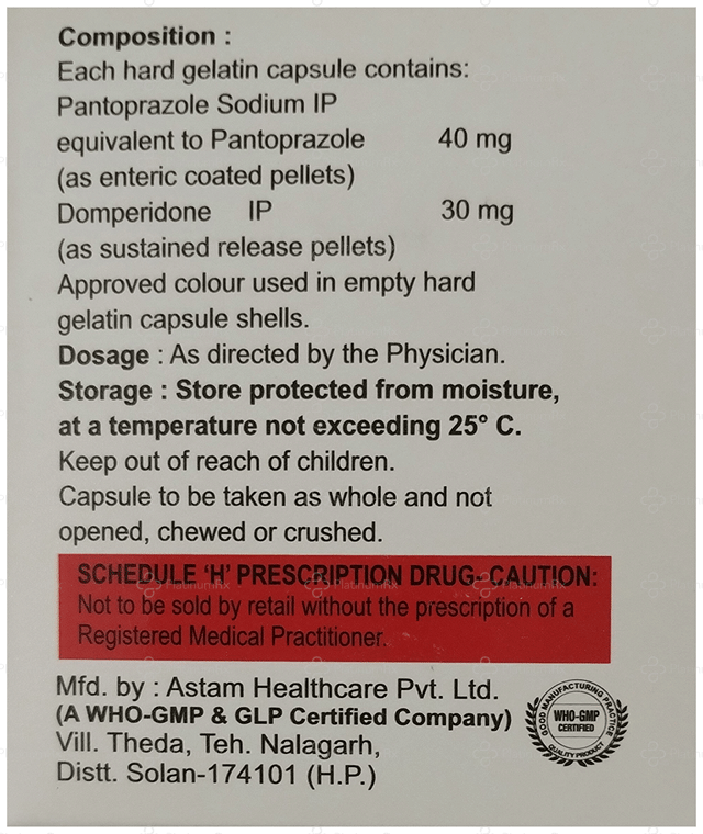 Penzum D SR 30/40mg Capsule PR 10s