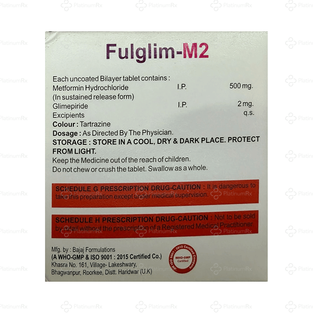 Fulglim M 2/500mg Tablet SR 15s