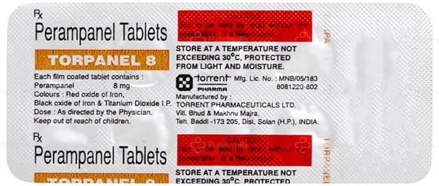 Torpanel 8mg Tablet 10s