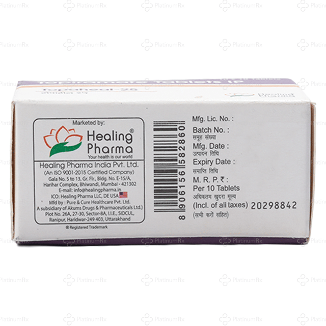 Topaheal 25mg Tablet 10s