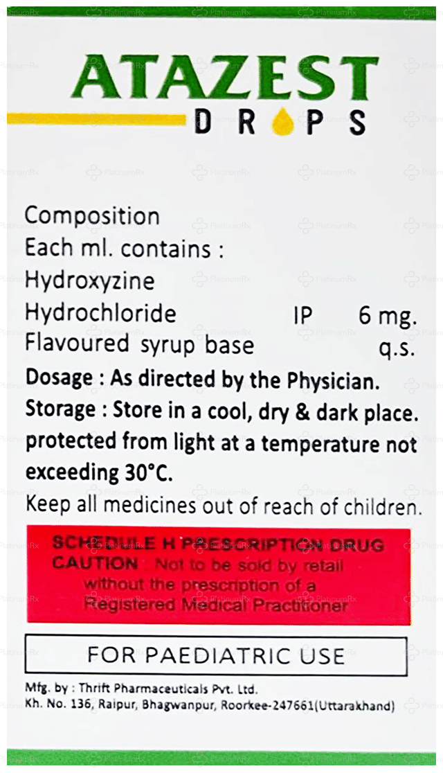 Atazest 6mg Mango Oral Solution 15ml