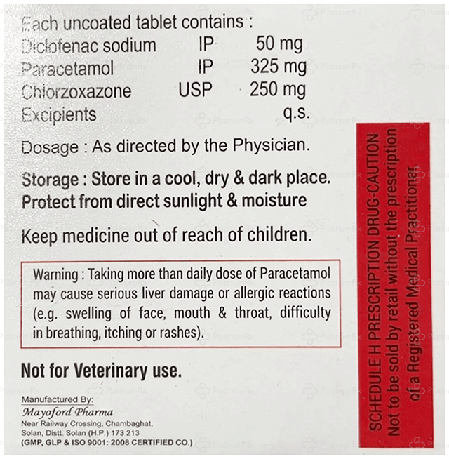 Dicloban 250/50/325mg Tablet MR 10s