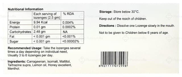 Aplovir 10mg Lemon Lozenge 10s