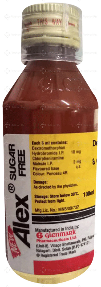 New Alex 2/10mg Syrup Sugar Free 100ml