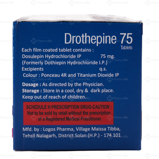 Drothepine 75mg Tablet 15s