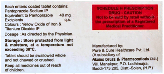 Pans 40mg Tablet 10s
