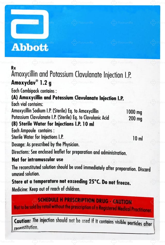 Amoxyclav 1.2gm (WFI) Injection 10ml
