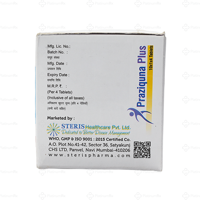 Praziquna Plus 600mg Tablet 4s