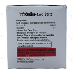 Etodonol 600mg Tablet ER 10s