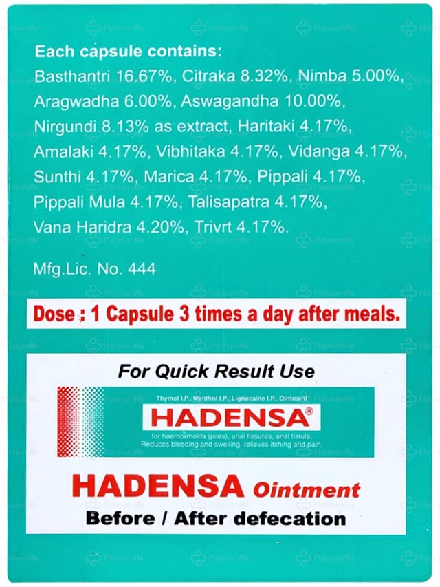Hadensa Ayurvedic Capsule 10s