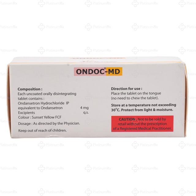 Ondoc 4mg MD Tablet 10s