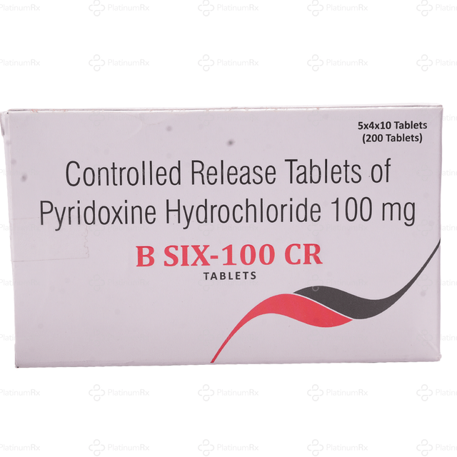 B Six 100mg Tablet CR 10s