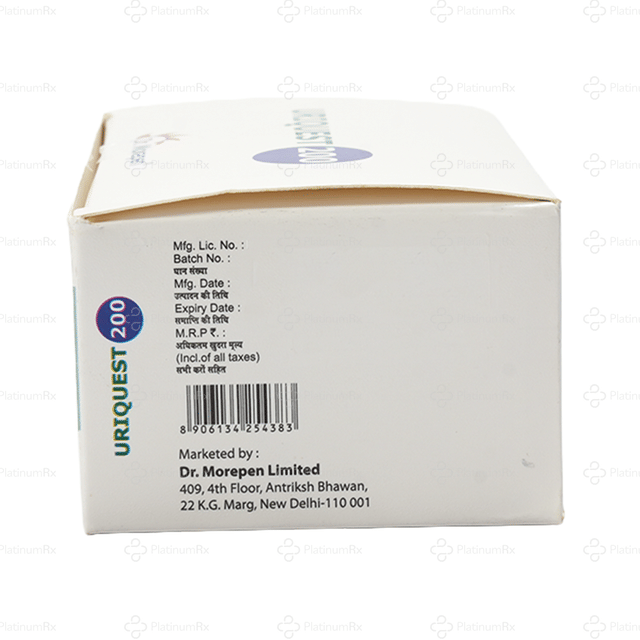 Uriquest 200mg Tablet 10s