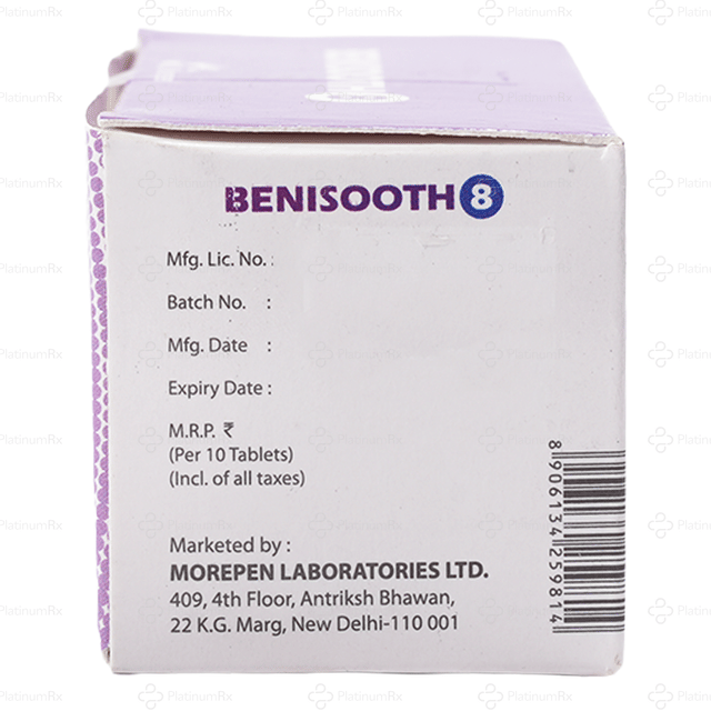 Benisooth 8mg Tablet 10s