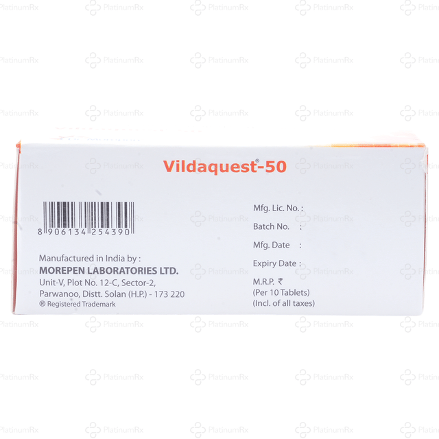 Vildaquest 50mg Tablet 10s
