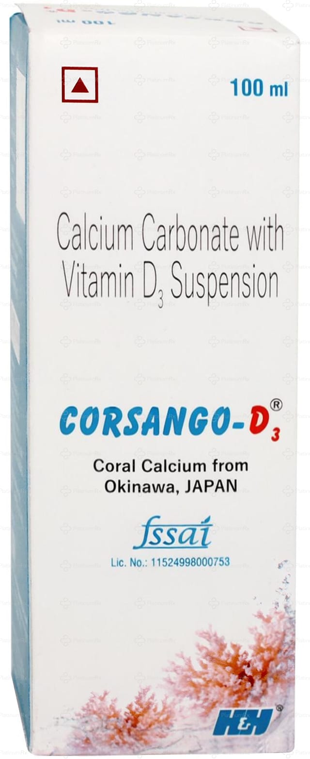 Corsango D3 200mg/200IU Oral Suspension 100ml