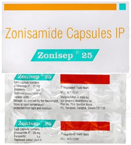 Zonisep 25mg Capsule 10s
