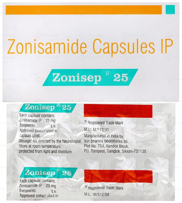 Zonisep 25mg Capsule 10s
