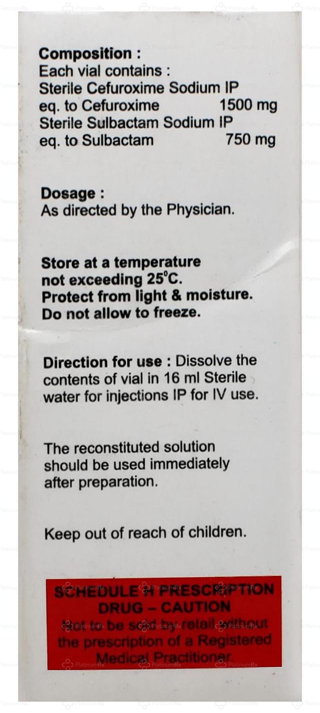 Stafcure SB 1500/750mg Injection 1s