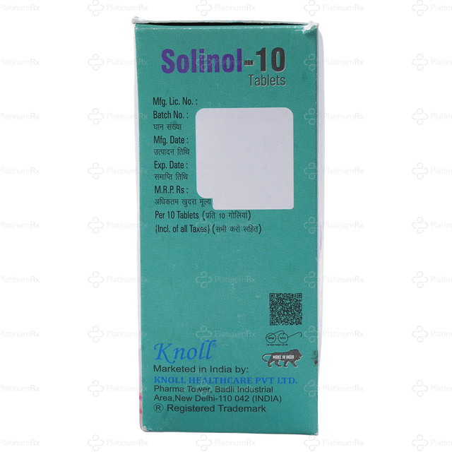 Solinol 10mg Tablet 10s