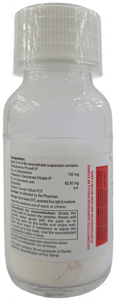 Cefredrox CV Duo 100/62.5mg Dry Syrup 30ml