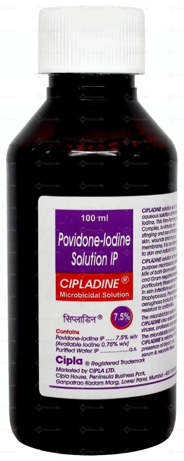 Cipladine 7.5% Solution 100ml