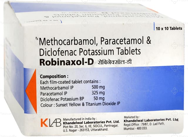 Robinaxol D 50 mg/325 mg/500 mg Tablet 10s