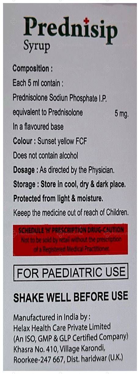 Prednisip 5mg Syrup Orange 60ml