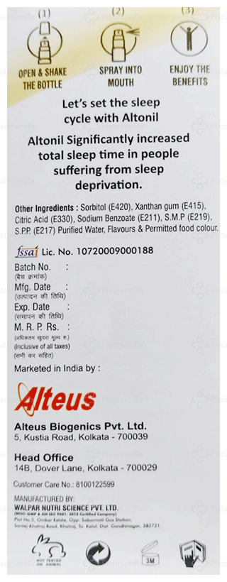 Altonil 1.5mg Oral Spray 30ml