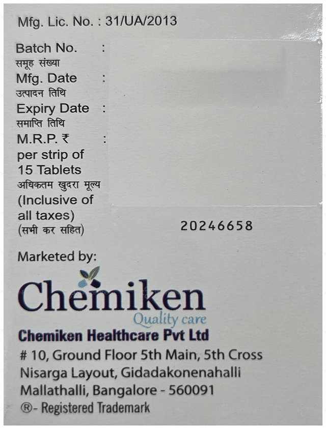 Telmigift 40mg Tablet 15s