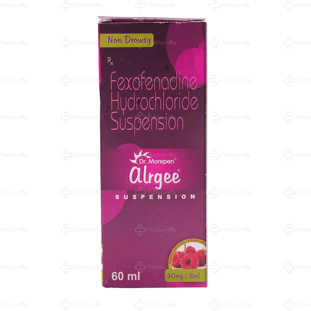 Alrgee Raspberry & Vanilla 30mg Oral Suspension 60ml