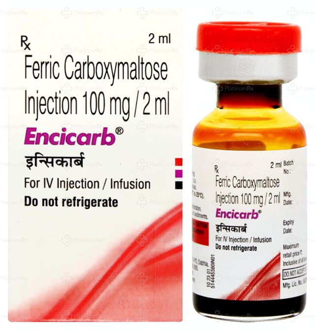 Encicarb 100mg/2ml (50mg/ml) Injection 2ml