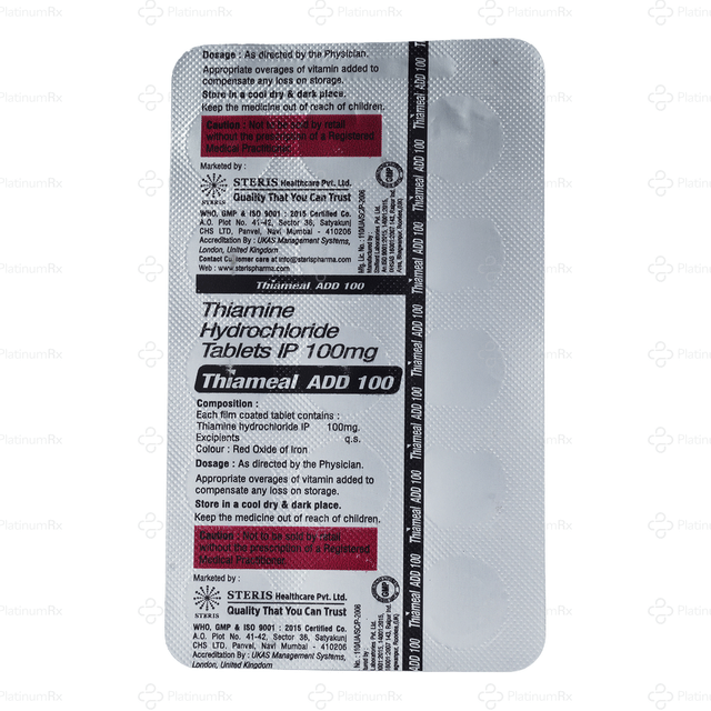 Thiameal ADD 100mg Tablet 15s