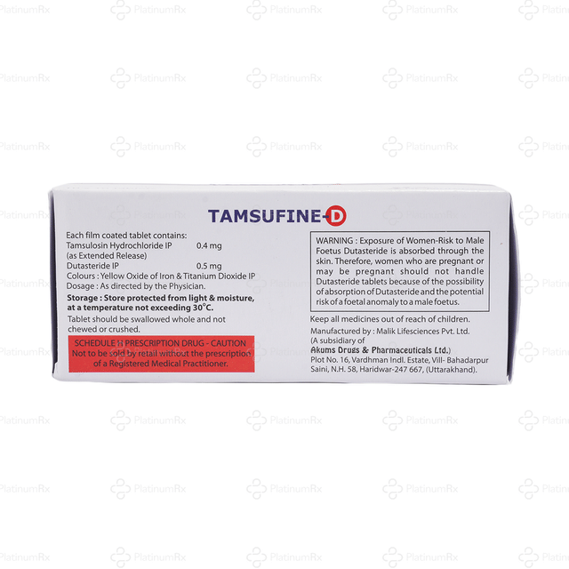 Tamsufine D ER 0.5/0.4mg Tablet 10s