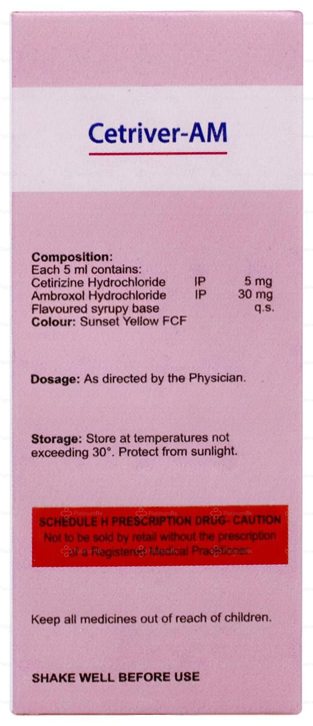 Cetriver AM 5/30mg Syrup 60ml